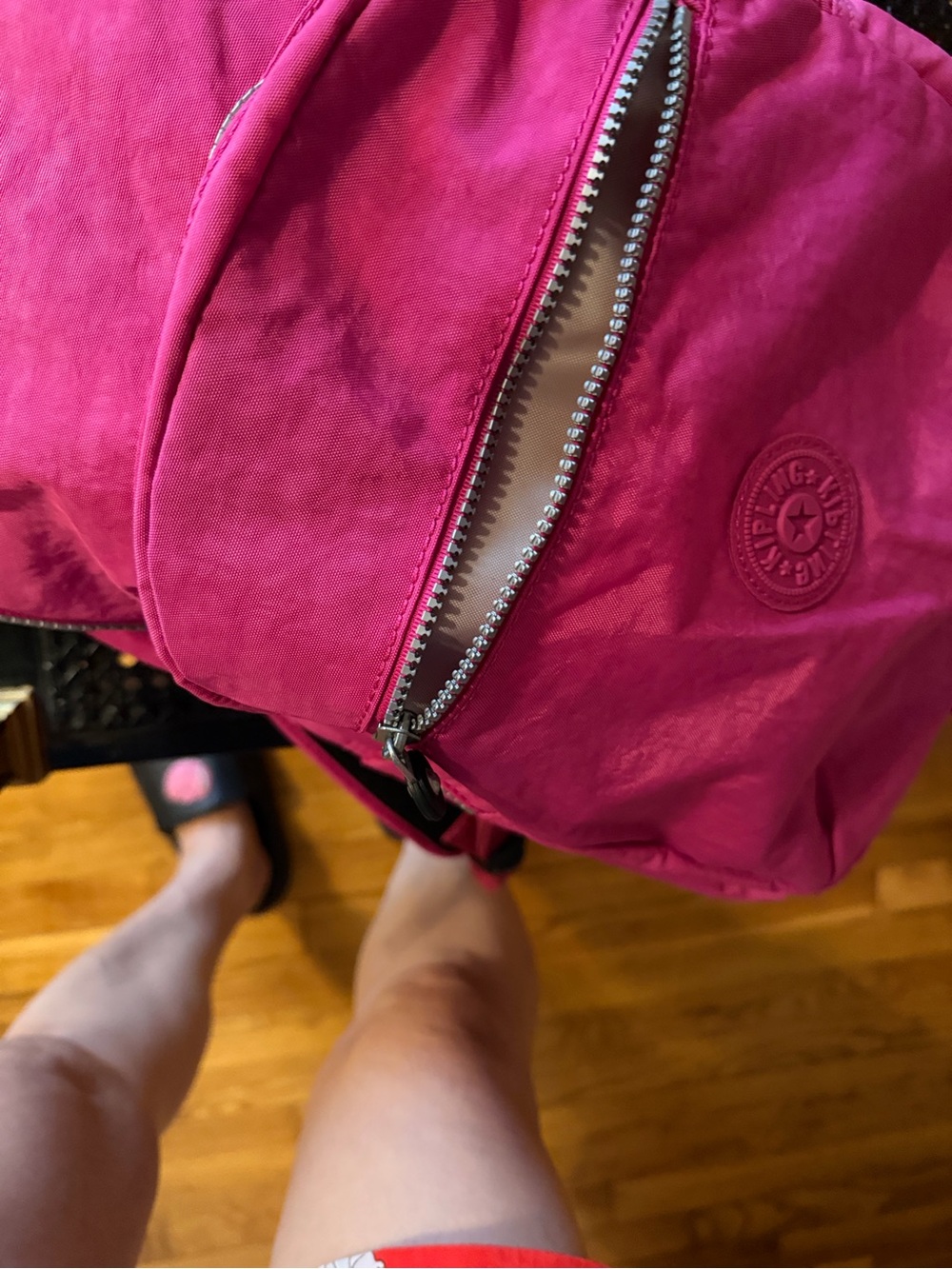 Authentic Kipling Pink Backpack - Picture 7 of 13